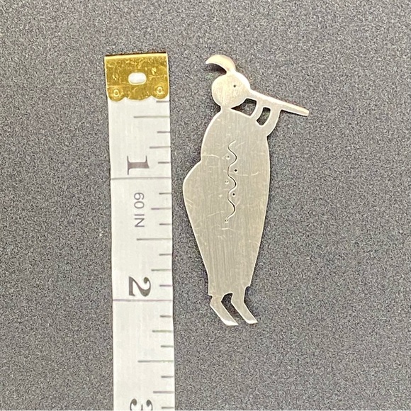 Sterling Kokopelli Pin - Picture 3 of 5